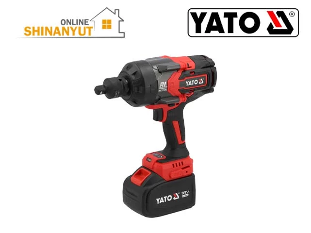 Մանեկադարձ հարվածային մարտկոցով, 18վ 2400Նմ-6,0Ահ YATO անածուխ 3/4 YT-828073