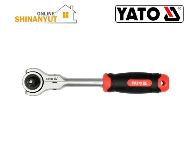 YATO YT-07202, տրիշոտկա YATO, շարժական գլխիկով տրիշոտկա, 1/2 տրիշոտկա, 255 մմ տրիշոտկա, 72 ատամով տրիշոտկա, ավտոմեխանիկի գործիքներ, գլխիկների բանալի, մեխանիկական գործիքներ YATO YT-07202, трещотка YATO, трещотка с поворотной головкой, трещотка 1/2, трещотка 255 мм, трещотка 72 зубца, инструмент для авторемонта, ключ с торцевыми головками, ручной инструмент YATO YT-07202, YATO ratchet handle, swivel head ratchet, 1/2 inch ratchet, 255 mm ratchet wrench, 72-tooth ratchet, automotive repair tools, socket wrench handle, mechanic hand tools