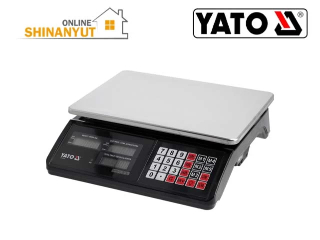 YATO YT-73270, էլեկտրոնային կշեռք, կշեռք 40 կգ, խանութի կշեռք, երկկողմանի LCD կշեռք, էլեկտրոնային առևտրային կշեռք, կշռման սարք, YATO կշեռք YATO YT-73270, электронные весы 40 кг, торговые весы YATO, весы с LCD дисплеем, электронные весы с аккумулятором, весы для магазина, торговое оборудование, весы 5 г YATO YT-73270, 40 kg electronic scale, YATO weighing scale, digital retail scale, dual-sided LCD scale, rechargeable electronic scale, shop weighing scale, commercial weighing equipment
