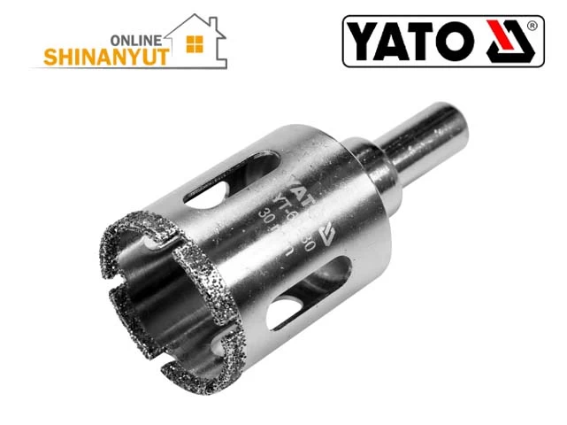 YATO YT-60430, 30 մմ ադամանդե հորատման գլխիկ  алмазное сверло  diamond drill bit   , ադամանդե անցքերի սղոց  алмазная корончатая пила  diamond hole saw   , ճենապակյա հորատման գլխիկ  сверло для фарфора  porcelain drill bit   , կերամիկական հորատման գլխիկ  сверло для керамики ceramic drill bit  , սալիկի անցքերի սղոց  корончатая пила для плитки  tile hole saw   , էլեկտրոլիզացված ադամանդե հորատ  гальванически осажденное алмазное сверло  electroplated diamond drill   , YATO գործիքներ  инструменты  tools