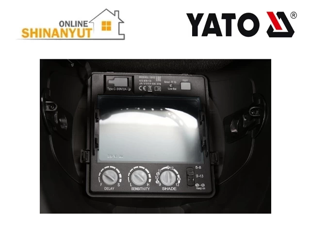 Եռակցման սաղավարտ արևային մարտկոցով YATO YT-73930