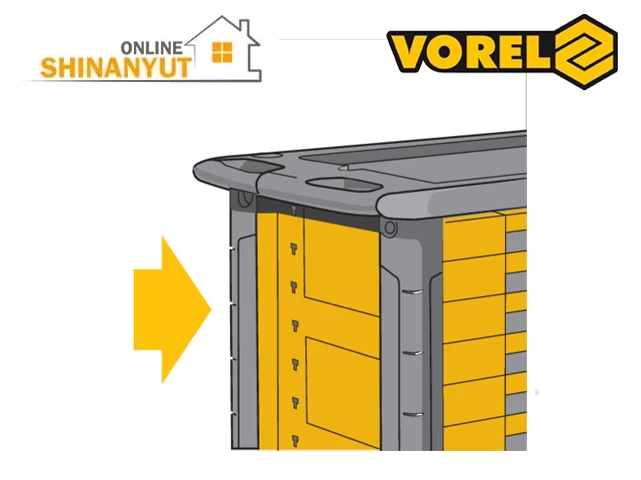Գործիքների պահարան անիվներով 770-458-901մմ  VOREL 58539