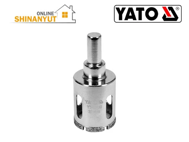 YATO YT-60430, 30 մմ ադամանդե հորատման գլխիկ  алмазное сверло  diamond drill bit   , ադամանդե անցքերի սղոց  алмазная корончатая пила  diamond hole saw   , ճենապակյա հորատման գլխիկ  сверло для фарфора  porcelain drill bit   , կերամիկական հորատման գլխիկ  сверло для керамики ceramic drill bit  , սալիկի անցքերի սղոց  корончатая пила для плитки  tile hole saw   , էլեկտրոլիզացված ադամանդե հորատ  гальванически осажденное алмазное сверло  electroplated diamond drill   , YATO գործիքներ  инструменты  tools