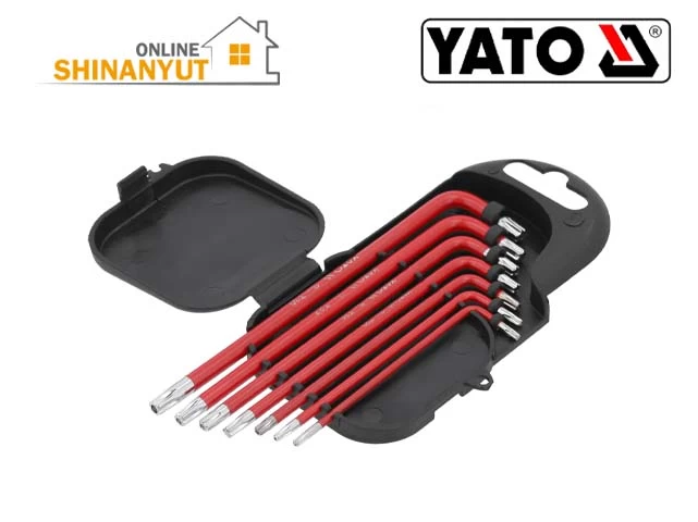 YATO YT-0562, набор ключей Torx TR բանալիների հավաքածու key set, Torx անվտանգության բանալիներ ключи для обеспечения безопасности Security keys, Torx S2 պողպատե բանալիներ ключи из стали steel keys, YATO Torx հավաքածու набор ключей set, պրոֆեսիոնալ բանալիներ профессиональные ключи professional keys Torx, քրոմապատ բանալիներ хромированные ключи chrome plated keys Torx