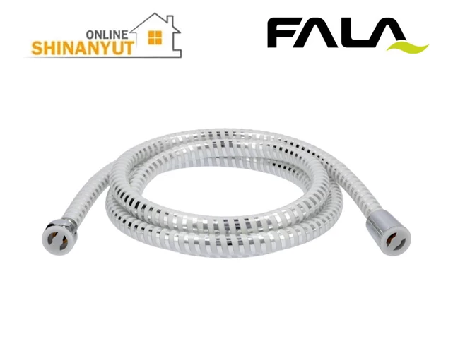 Ցնցուղի ճկախողովակ սպիտակ-խրոմ PVC 2մ FALA 75653