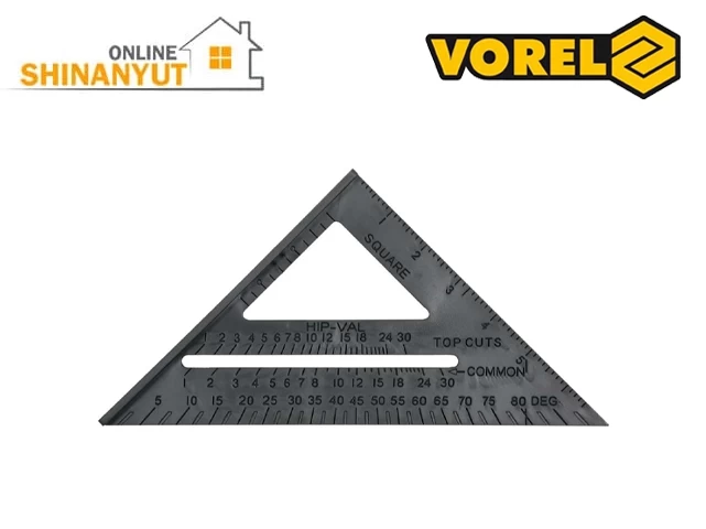 Քանոն եռանկյունի պլասմասից 180մմ VOREL 18530