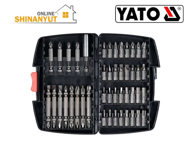 YATO YT-04620, պտուտակահանի գլխիկների հավաքածու набор бит для отвертки screwdriver bit set, 45 հատ գլխիկների հավաքածու набор из бит bit set, биты из стали S2 պողպատե գլխիկներ steel bits, վեցանկյուն գլխիկներ шестигранные биты hex bits, պրոֆեսիոնալ գլխիկների հավաքածու профессиональный набор бит professional bit set, YATO գործիքներ инструменты tools, ավտոմոբիլային գլխիկների հավաքածու автомобильный набор бит automotive bit set