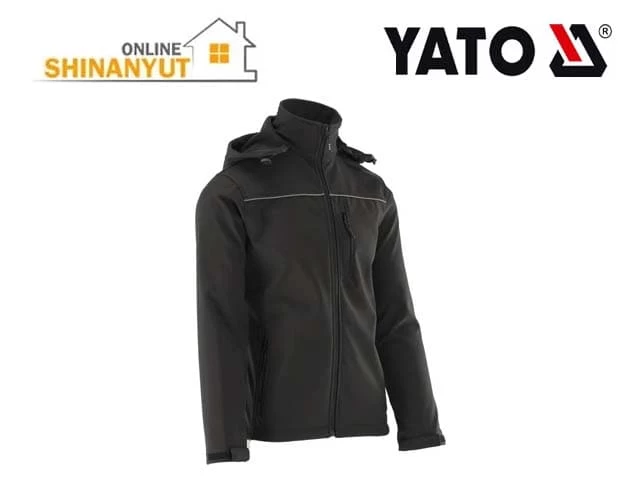 Շինարարական բաճկոն գլխարկով սև XL YATO YT-79553