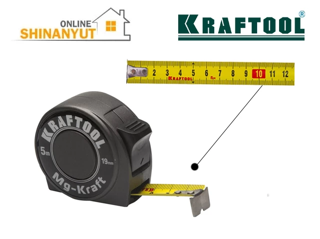 Մետր մետաղական կորպուսով 5մ -19մմ KRAFTOOL 34129-5-19