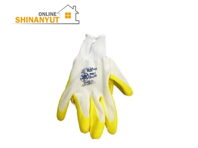 Լատեքսային ձեռնոց դեղին-սպիտակ 6080-35