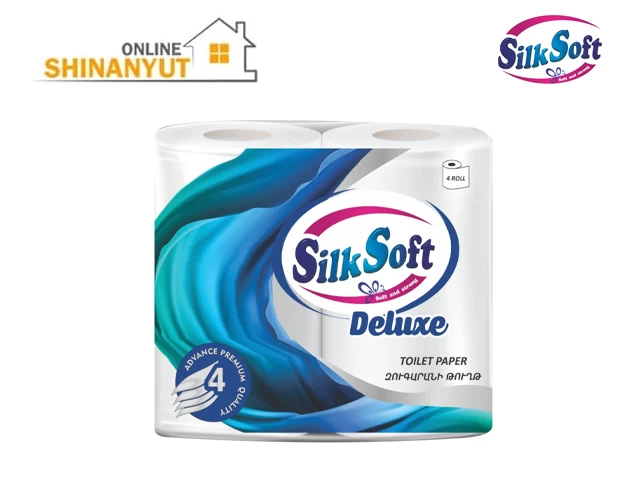 Զուգարանի թուղթ Silk Soft 4 շերտ Deluxe