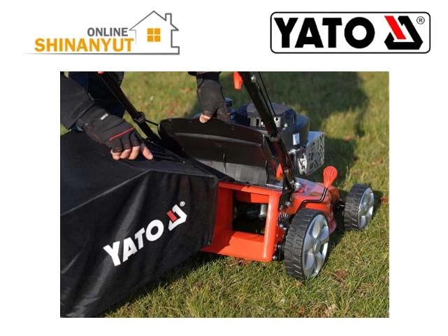 YATO YT-85521, բենզինային խոտհնձիչ бензиновая газонокосилка petrol lawn mower, ինքնագնաց խոտհնձիչ самоходная газонокосилка self propelled lawn mower, LONCIN շարժիչով խոտհնձիչ газонокосилка с двигателем engine mower,  YATO բենզինային խոտհնձիչ бензиновая газонокосилка gasoline lawn mower, այգեգործական սարքավորումներ садовое оборудование garden equipment, խոտի խնամքի մեքենա машина для ухода за газоном lawn care machine