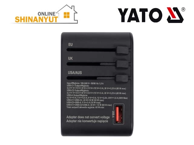 Ադապտոր լիցքավորման  համար USB YATO YT-81303