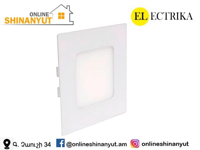 LED լուսատու` 6վտ, կլոր, ELEKTRIKA SLIM13724