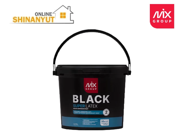 Ներկ լատեքս փայլատ 10կգ Black MIX