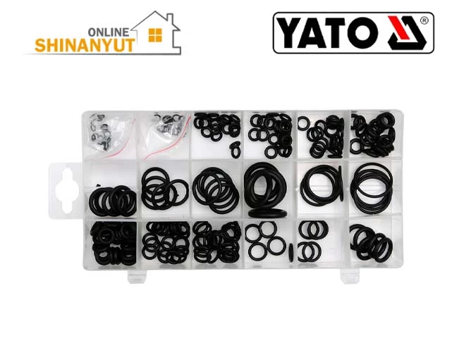 YATO YT-06877, Օ-օղակների հավաքածու комплект уплотнительных колец O-ring set, ռետինե կնքման օղակներ резиновые уплотнительные кольца rubber sealing rings, միջադիրների հավաքածու комплект прокладок gasket kit, 225 հատ Օ-օղակներ уплотнительных колец O rings, уплотнения из NBR կնիքներ seals, ավտոմեքենաների վերանորոգման գործիքներ инструменты для ремонта автомобилей automotive repair tools, կնքման հավաքածու комплект уплотнений sealing kit