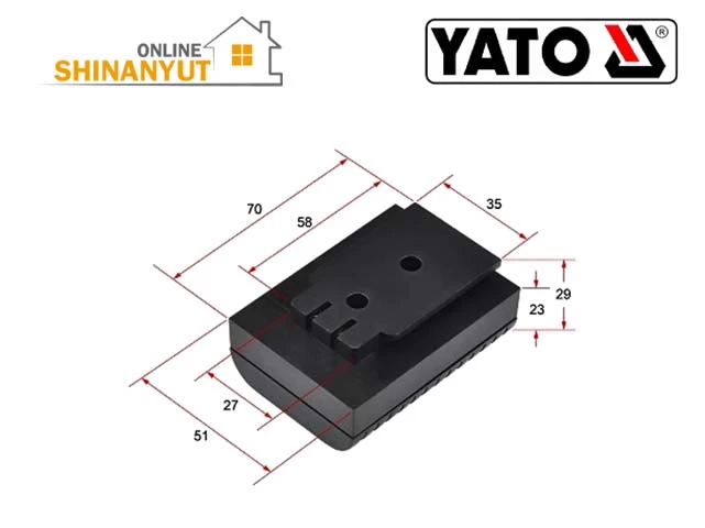 Մարտկոց լիթիում-իոնային 4000մԱժ (YT-30417-ի համար)YATO YT-30418