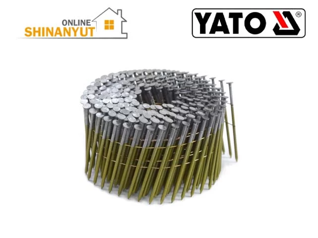 YATO մեխեր, պնևմատիկ մեխեր, ZY09213-DZ70, 70 մմ մեխեր, մեխեր փայտի համար, շինարարական մեխեր, կծիկավոր մեխեր, մեխեր պնևմատիկ մեխամուրճի համար։ гвозди YATO, пневматические гвозди, ZY09213-DZ70, гвозди 70 мм, гвозди для нейлера, гвозди для дерева, строительные гвозди, гвозди в рулоне. YATO nails, pneumatic nailer nails, ZY09213-DZ70, 70 mm nails, construction nails, coil nails, woodworking nails, pneumatic fastening nails.