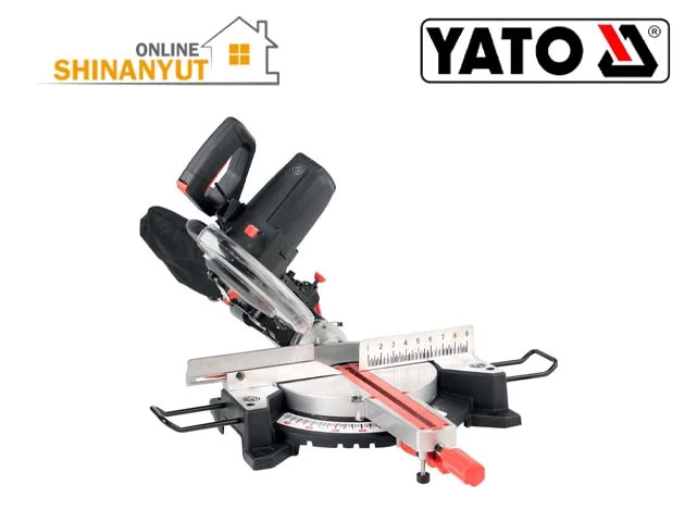 YATO YT-82171, անկյունային սղոց торцовочная пила miter saw, սահող անկյունային սղոց торцовочная пила sliding miter saw, пила с подвижным столом 1800 Վտ սղոց saw, 255 մմ, լամինատ կտրող пила для ламината laminate cutter, ալյումինե կտրող սղոց пила для резки алюминия aluminum cutting saw, էլեկտրական գործիքներ электроинструменты power tools YATO