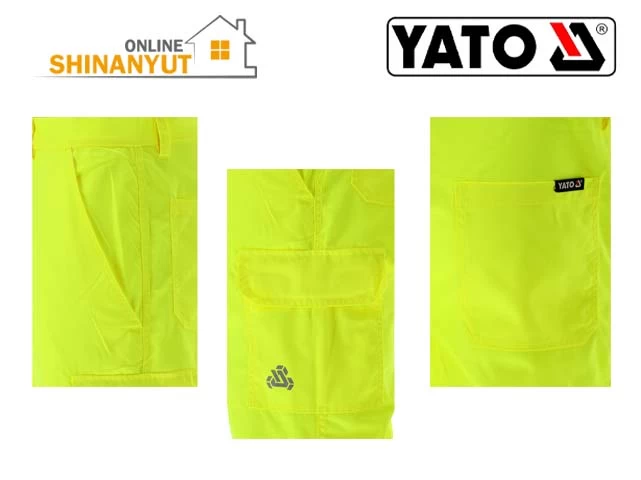 Աշխատանքային հագուստ Рабочая одежда Workwear, անդրադարձնող տաբատ светоотражающие брюки reflective pants, բարձր տեսանելիության հագուստ одежда повышенной видимости high visibility clothing, YATO YT-79373, լուսանդրադարձնող հագուստ светоотражающая одежда reflective clothing, YATO XL տաբատ брюки pants