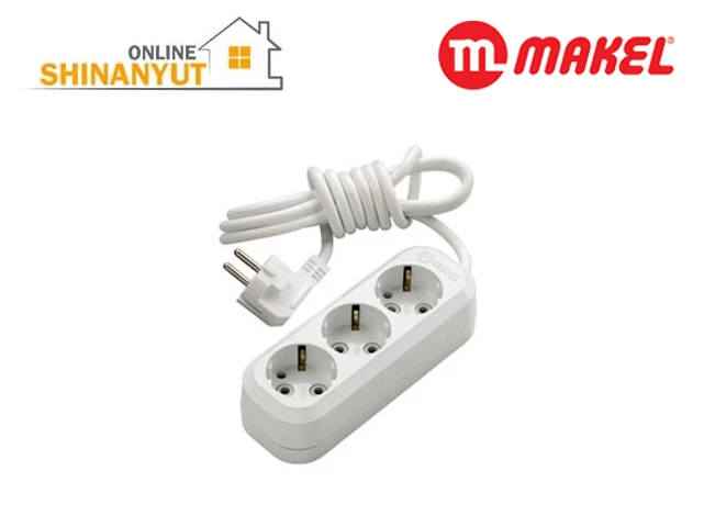 Երկարացման լար հողանցումով 3 տեղ 5մ․ MAKEL