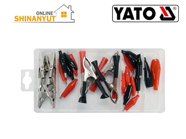 YATO YT-06870, ալիգատորի սեղմակների հավաքածու  набор зажимов типа «крокодил»  alligator clip set   , կոկորդիլոսի սեղմակներ  зажимы типа «крокодил»  crocodile clips   , մեկուսացված սեղմակներ  изолированные зажимы  insulated clips   , ոչ մեկուսացված սեղմակներ  неизолированные зажимы  non insulated clips   , էլեկտրական սեղմակներ  электрические зажимы  electrical clips   , էլեկտրոնային գործիքներ  инструменты для электроники  electronics tools, էլեկտրիկի պարագաներ  аксессуары для электриков   electrician accessories  , YATO գործիքներ  инструменты tools , սեղմակների հավաքածու  набор зажимов  clip assortment kit