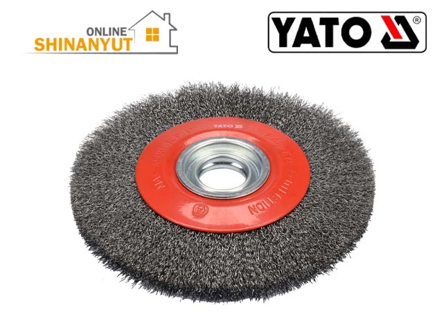 հարթ մետաղալարե խոզանակ, плоская проволочная щетка,flat wire brush,չժանգոտվող պողպատե մետաղալարե խոզանակ,щетка из нержавеющей стали, stainless steel wire brush,INOX խոզանակ,щетка из нержавеющей стали,INOX brush,200 մմ մետաղալարե խոզանակ,проволочная щетка 200 мм,200mm wire brush,սեղանի հղկող խոզանակ, щетка для шлифовального станка,bench grinder brush,ժանգի հեռացման խոզանակ,щетка для удаления ржавчины,rust removal brush,մետաղի փայլեցնող խոզանակ,щетка для полировки металла,metal polishing brush,ծալքավոր մետաղալարե խոզանակ, гофрированная проволочная щетка, crimped wire brush, YATO գործիքներ,инструменты YATO,YATO tools