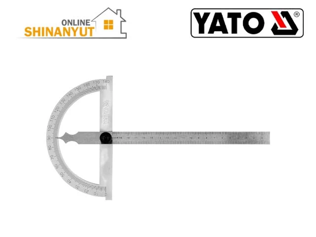 YATO անկյունաչափ,транспортир YATO,YATO protractor, 150x200 մմ անկյունաչափ, транспортир 150x200 мм,150x200 mm protractor,անկյունաչափի գործիք,угломер, angle measuring tool,ճշգրիտ անկյունաչափ,прецизионный транспортир, precision protractor,HCS բարձր ածխածնային պողպատ, высокоуглеродистая сталь HCS,HCS high carbon steel, շինարարական անկյունաչափի գործիք,строительный угломер,construction angle tool,փայտամշակման անկյունաչափ,транспортир для деревообработки, woodworking protractor, մետաղամշակման չափիչ գործիք,измерительный инструмент для металлообработки, metalworking measuring tool, YATO Հայաստան,YATO Армения,YATO Armenia