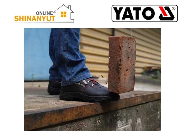 YATO YT-80841, անվտանգության կոշիկներ защитная обувь safety shoes, աշխատանքային կոշիկներ рабочие ботинки work boots, S1P անվտանգության կոշիկներ защитная обувь safety footwear, պաշտպանիչ կոշիկներ защитная обувь protective shoes, շինարարական կոշիկներ строительные ботинки construction boots, կաշվե անվտանգության կոշիկներ кожаная защитная обувь leather safety shoes, հակասահքի դեմ աշխատանքային կոշիկներ противоскользящая рабочая обувь anti-slip work shoes, արդյունաբերական կոշիկներ промышленная обувь industrial footwear