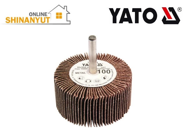 Բոռի գլխադիր հղկաթղթով N120 YATO YT-83365