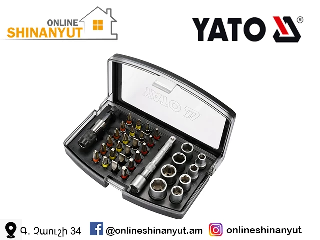 Գալովկայի+պտուտակահան հավաքածու 34կտ YATO YT-04623