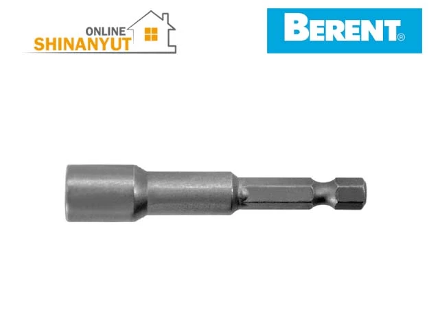 BERENT BT5155, насадка 10 մմ, պտուտակահանի գլխիկ 10 մմ, մագնիսական գլխիկ, տանիքի պտուտակների գլխիկ, տանիքի ինքնակպչուն պտուտակ, 1/4 Hex BERENT BT5155, насадка для отвертки 10 мм, насадка 10 мм, магнитная насадка, кровельная насадка, насадка для кровельных саморезов, бит 10 мм, 1/4 Hex, BERENT 10 мм BERENT BT5155, 10mm screwdriver bit, magnetic screwdriver bit, 10mm bit, roofing screw bit, roofing screwdriver bit, hex socket bit, 1/4 Hex bit, BERENT 10mm