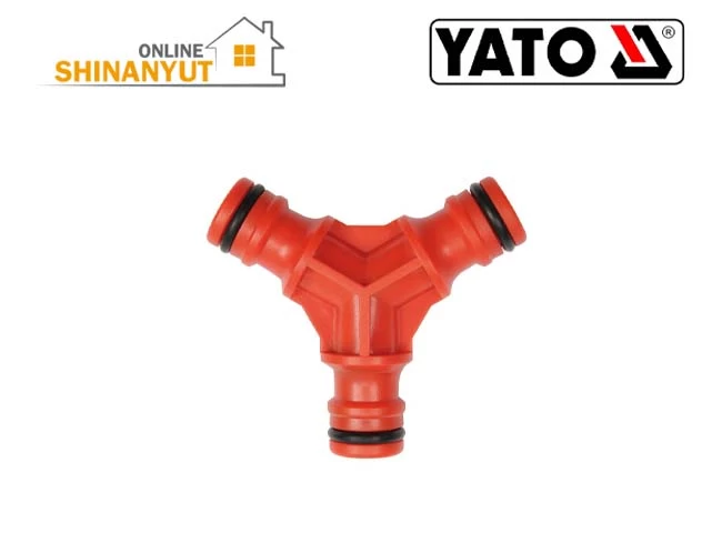 YATO YT-8977, ջրի միակցիչ соединитель для воды water connector, Y-աձև բաժանիչ образный разветвитель splitter, եռաբաշխիչ трехходовой соединитель  three way connector, ABS, 1/2 ջրի միակցիչ соединитель для воды water connector, ոռոգման միակցիչ соединитель для орошения irrigation connector, այգու խողովակի բաժանիչ разветвитель для садового шланга garden hose splitter