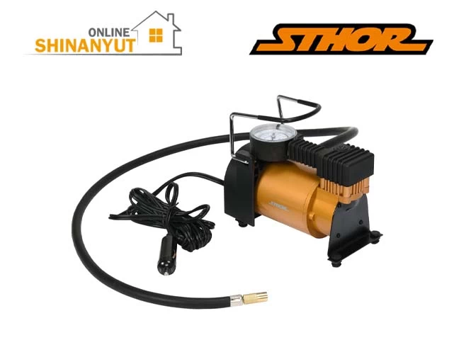 STHOR 82107, օդաճնշական պոմպ, ավտոմեքենայի կոմպրեսոր, 12Վ կոմպրեսոր, մեքենայի պոմպ, ավտոմոբիլային օդային պոմպ, օդի կոմպրեսոր Купить автомобильный компрессор STHOR 82107 12В 120Вт. Производительность 35 л/мин, давление 150 PSI, встроенный манометр, металлический цилиндр и комплект насадок.STHOR 82107, car air compressor, tire inflator, 12V compressor, portable air compressor, automotive compressor, portable tire pump, air pump for car