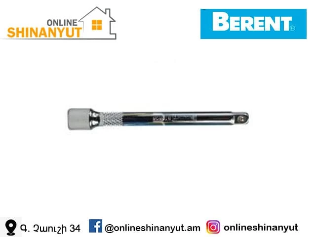 Գլխիկի երկարացման պոչ, 1/4-3''/75մմ,  BERENT BT2625