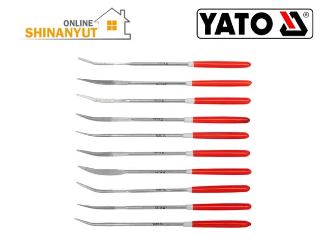 YATO YT-6146, ադամանդե ասեղների խարտոցների հավաքածու набор алмазных игольчатых напильников diamond needle file set, ադամանդե խարտոցներ алмазные напильники diamond files, G150 մանրախիճ зернистость grit, մետաղամշակման գործիքներ металлообрабатывающие инструменты metalworking tools, ճշգրիտ խարտոցների հավաքածու прецизионный набор напильников precision file set, ադամանդե ձեռքի խարտոց алмазный ручной напильник diamond hand file, YATO գործիքներ инструменты tools, մետաղի մշակման обработка металла metal finishing, արհեստանոցային գործիքներ инструменты для мастерской workshop tools