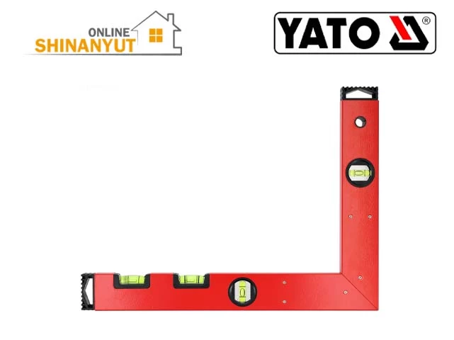 YATO YT-70744, անկյուն քանոն, անկյուն քանոն հարթաչափով, շինարարական անկյուն քանոն, ալյումինե անկյուն քանոն, հարթաչափ 4 սրվակով, 300×400 մմ անկյուն քանոն, չափիչ գործիք, շինարարական գործիքներ YATO YT-70744, угольник с уровнем, строительный угольник, алюминиевый угольник, угольник 300×400 мм, угольник с 4 ампулами, измерительный инструмент, строительные инструменты YATO YATO YT-70744, right-angle square, square with spirit level, aluminium framing square, 300×400 mm square, 4 vial spirit level square, construction measuring tool, carpentry tools, YATO measuring tools