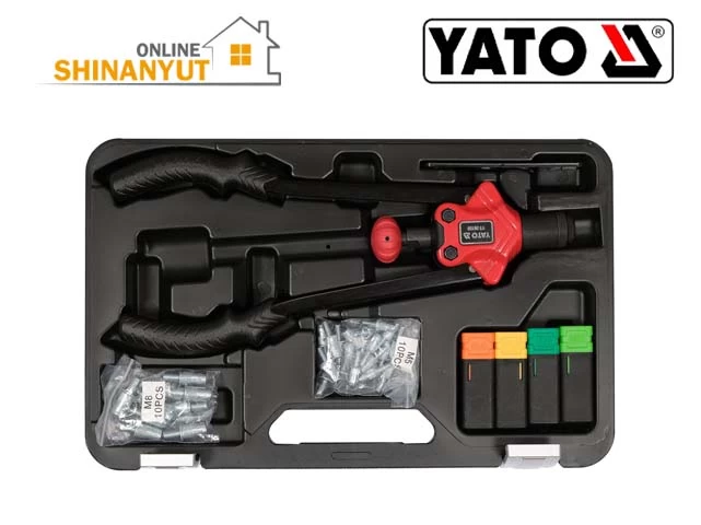 YATO YT-36150, գամմանման գործիք инструмент для заклепочных гаек rivet nut tool, պտուտակավոր գամման գործիք инструмент для резьбовых заклепок threaded rivet tool, ձեռքի գամման ручной заклепочный инструмент hand riveter, գամման գործիք инструмент для заклепочных гаек rivnut tool, M4 M5 M6 M8, գամմանման գամման ամրացնող инструмент для установки заклепочных гаек rivet nut setter, պրոֆեսիոնալ գամման профессиональный заклепочный инструмент professional riveter, YATO գործիքներ инструменты tools, պտուտակավոր ներդիր գործիք инструмент для резьбовых вставок threaded insert tool