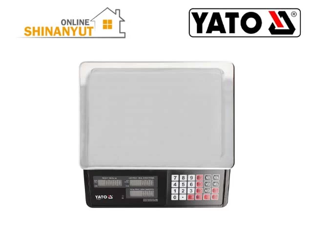 YATO YT-73270, էլեկտրոնային կշեռք, կշեռք 40 կգ, խանութի կշեռք, երկկողմանի LCD կշեռք, էլեկտրոնային առևտրային կշեռք, կշռման սարք, YATO կշեռք YATO YT-73270, электронные весы 40 кг, торговые весы YATO, весы с LCD дисплеем, электронные весы с аккумулятором, весы для магазина, торговое оборудование, весы 5 г YATO YT-73270, 40 kg electronic scale, YATO weighing scale, digital retail scale, dual-sided LCD scale, rechargeable electronic scale, shop weighing scale, commercial weighing equipment