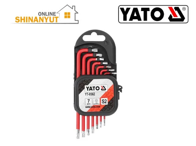 YATO YT-0562, набор ключей Torx TR բանալիների հավաքածու key set, Torx անվտանգության բանալիներ ключи для обеспечения безопасности Security keys, Torx S2 պողպատե բանալիներ ключи из стали steel keys, YATO Torx հավաքածու набор ключей set, պրոֆեսիոնալ բանալիներ профессиональные ключи professional keys Torx, քրոմապատ բանալիներ хромированные ключи chrome plated keys Torx