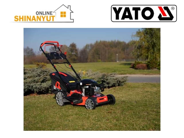 YATO YT-85532, բենզինային խոտհնձիչ бензиновая газонокосилка petrol lawn mower, ինքնագնաց խոտհնձիչ самоходная газонокосилка self propelled lawn mower, LONCIN շարժիչային խոտհնձիչ газонокосилка с двигателем engine mower, 196 խորանարդ սանտիմետրանոց խոտհնձիչ газонокосилка куб. см cc lawn mower, 530 մմ խոտհնձիչ косилка mower, ցանքածածկ խոտհնձիչ мульчирующая газонокосилка mulching lawn mower, այգեգործական մեքենաներ садовая техника garden machinery, խոտհարքի խնամքի սարքավորումներ оборудование для ухода за газоном lawn care equipment