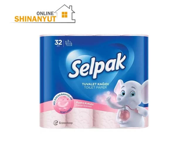 Selpak զուգարանի թուղթ туалетная бумага  toilet paper, բուրավետ զուգարանի թուղթ  ароматизированная туалетная бумага  scented toilet paper, Selpak Perfumed, 3 շերտ  слоя ply, 32 գլան  рулона rolls, հիգիենայի միջոցներ  средства гигиены  hygiene products