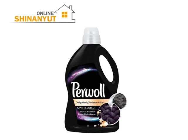 Perwoll Black Magic 2.97 լ, հեղուկ լվացքի միջոց   жидкое моющее средство для стирки  liquid laundry detergent   ,  Սև և մուգ   հագուստի միջոց   средство для стирки черной и темной одежды  detergent for black and dark clothes , գործվածքների խնամք  уход за тканью  fabric care   , գույնի պաշտպանություն  защита цвета  color protection   , լվացքի գել  гель для стирки  laundry gel   , Perwoll լվացքի միջոց   моющее средство detergent