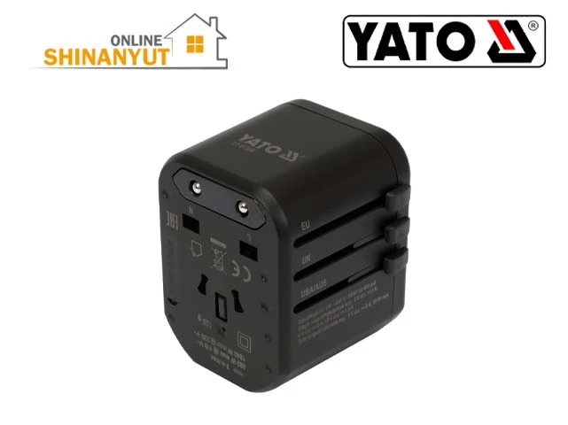 Ադապտր լիցքավորման համար USB-5v/3A ելքով 5A YATO YT-81300