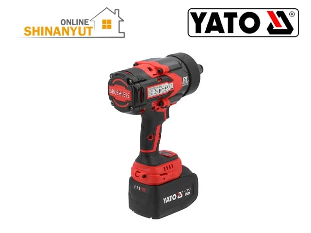 Մանեկադարձ հարվածային մարտկոցով, 18վ 2400Նմ-6,0Ահ YATO անածուխ 3/4 YT-828073
