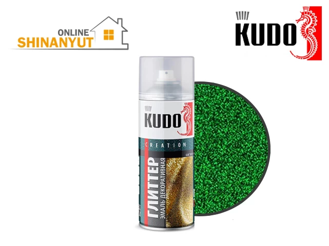 Փչովի էմալ դեկոր GLITTER KUDO KU-C203 կանաչ