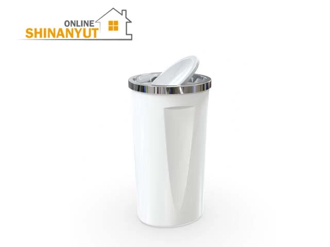 Աղբաման PRIMA E-76-01 35լ սպիտակ պտտվող կափարիչով