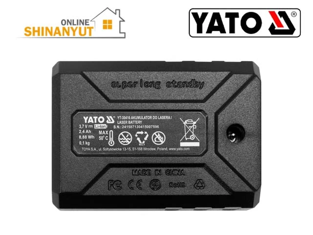 Մարտկոց լիթիում-իոնային 2400ՄԱԺ (YT-30415-ի համար) YATO YT-30416