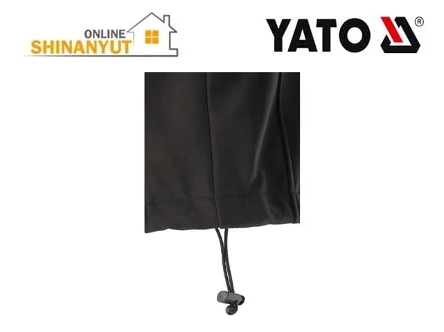 Շինարարական բաճկոն գլխարկով սև XL YATO YT-79553
