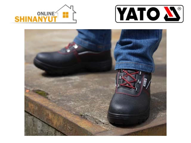 YATO YT-80841, անվտանգության կոշիկներ защитная обувь safety shoes, աշխատանքային կոշիկներ рабочие ботинки work boots, S1P անվտանգության կոշիկներ защитная обувь safety footwear, պաշտպանիչ կոշիկներ защитная обувь protective shoes, շինարարական կոշիկներ строительные ботинки construction boots, կաշվե անվտանգության կոշիկներ кожаная защитная обувь leather safety shoes, հակասահքի դեմ աշխատանքային կոշիկներ противоскользящая рабочая обувь anti-slip work shoes, արդյունաբերական կոշիկներ промышленная обувь industrial footwear